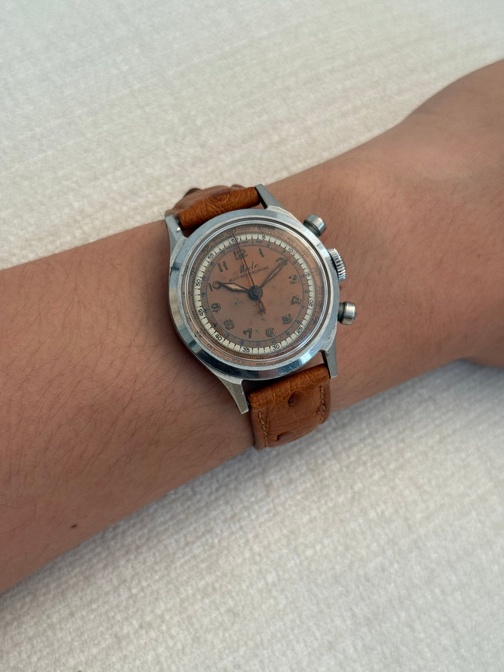 1940s Mido Multi-Centerchrono Copper Dial