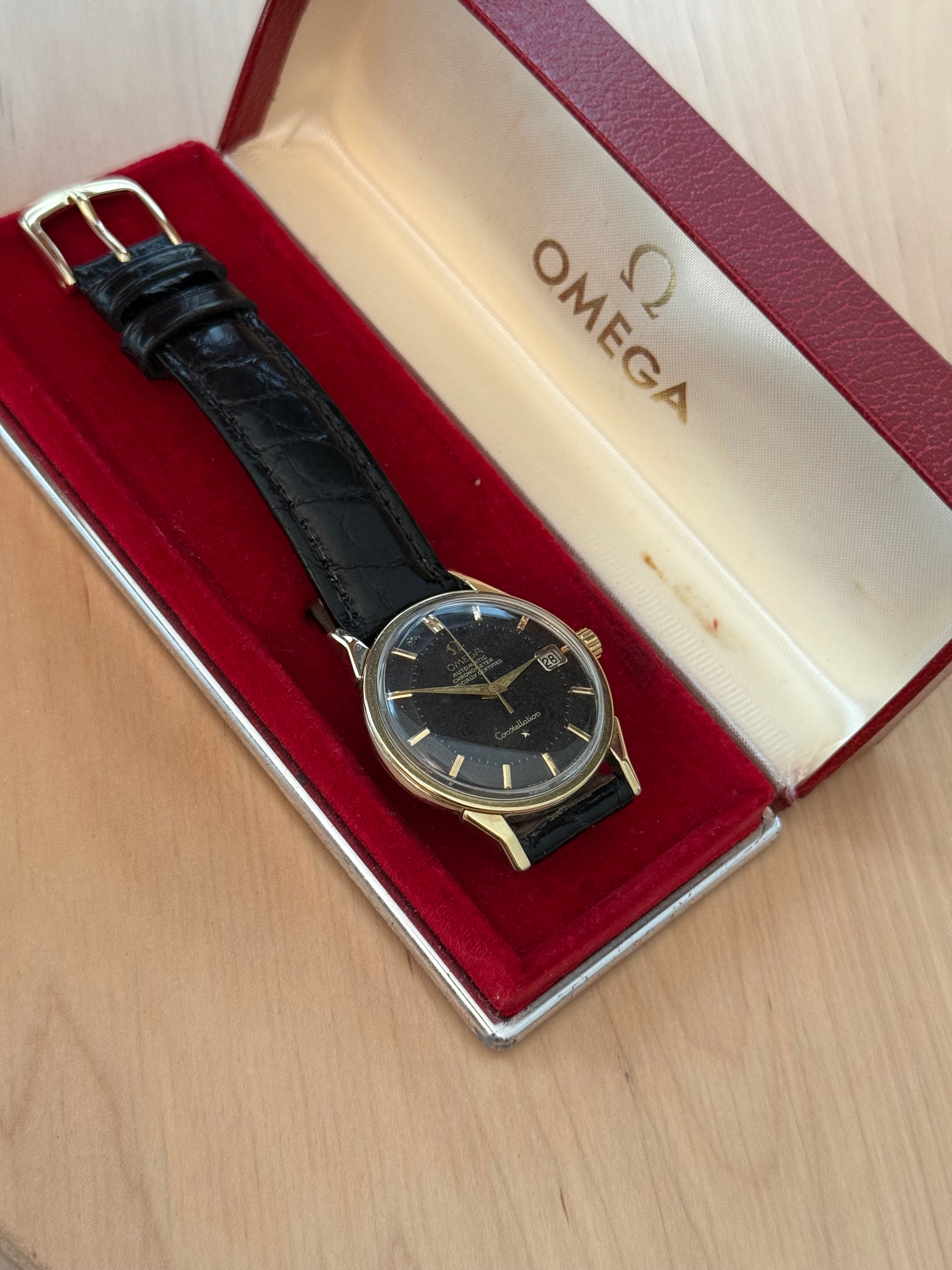 1966 Omega Constellation “Dogleg” Pie-Pan – Black Dial
