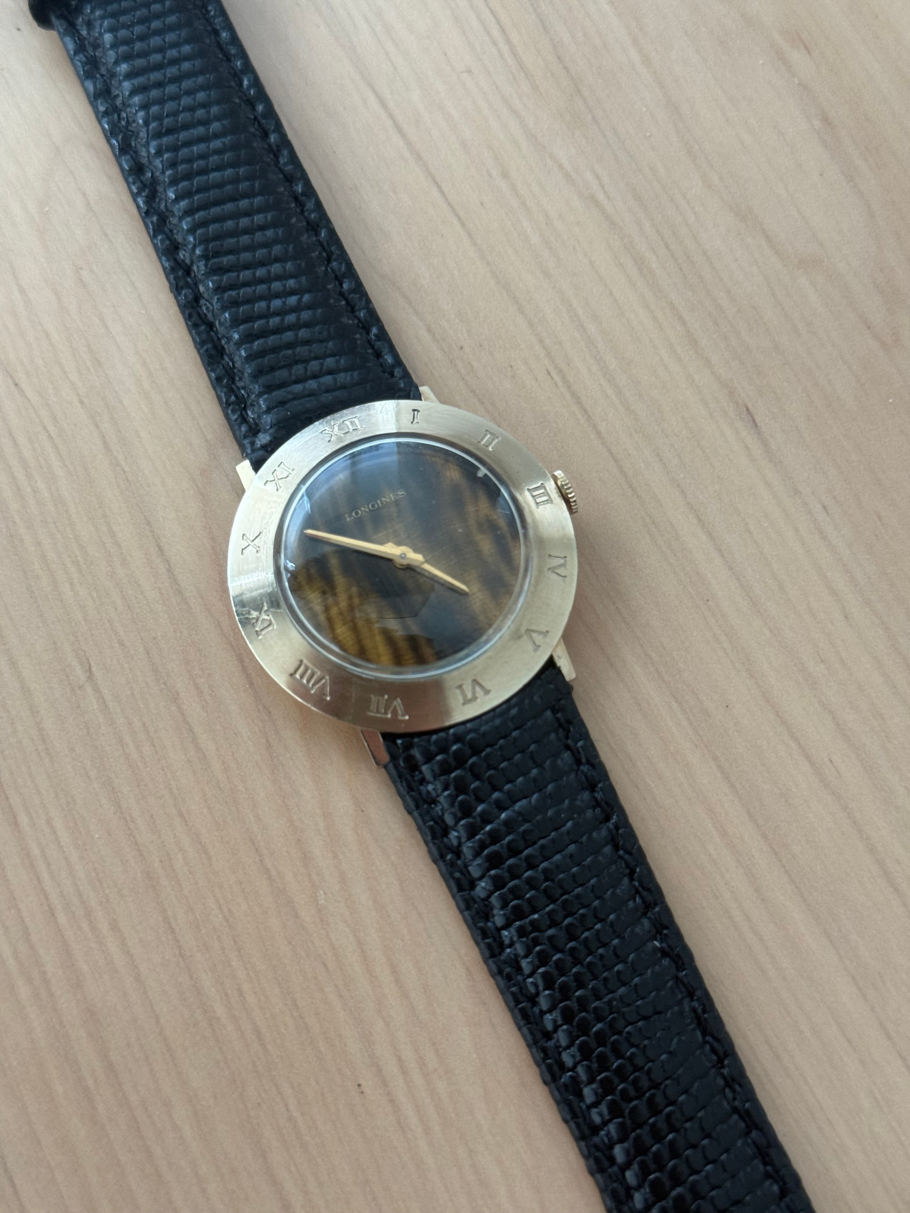 1950s Longines Tiger's Eye
