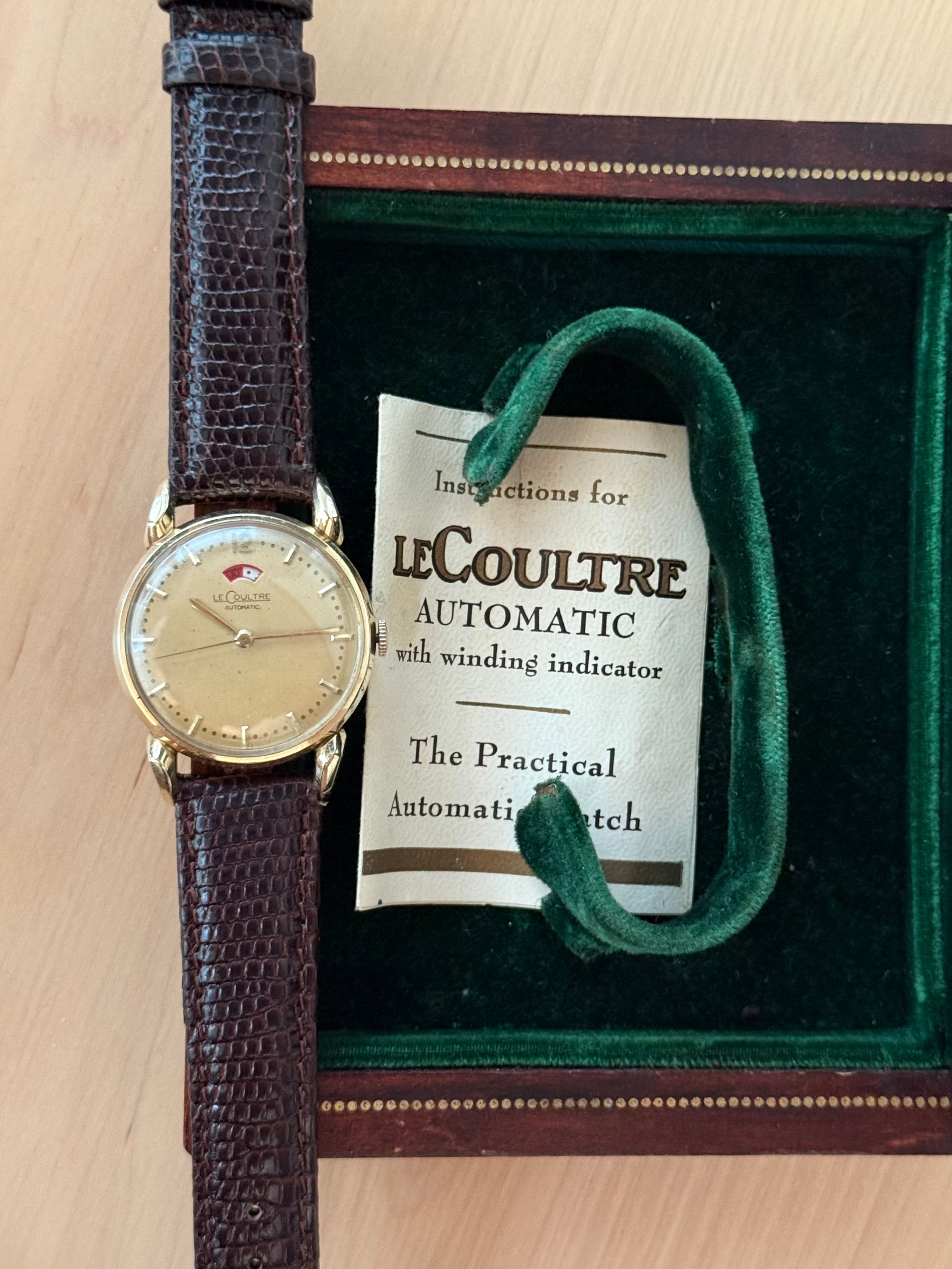 1953 LeCoultre “Powermatic” 14k Gold Case Cal. 481