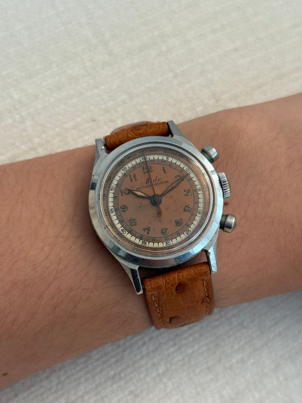 1940s Mido Multi-Centerchrono Copper Dial