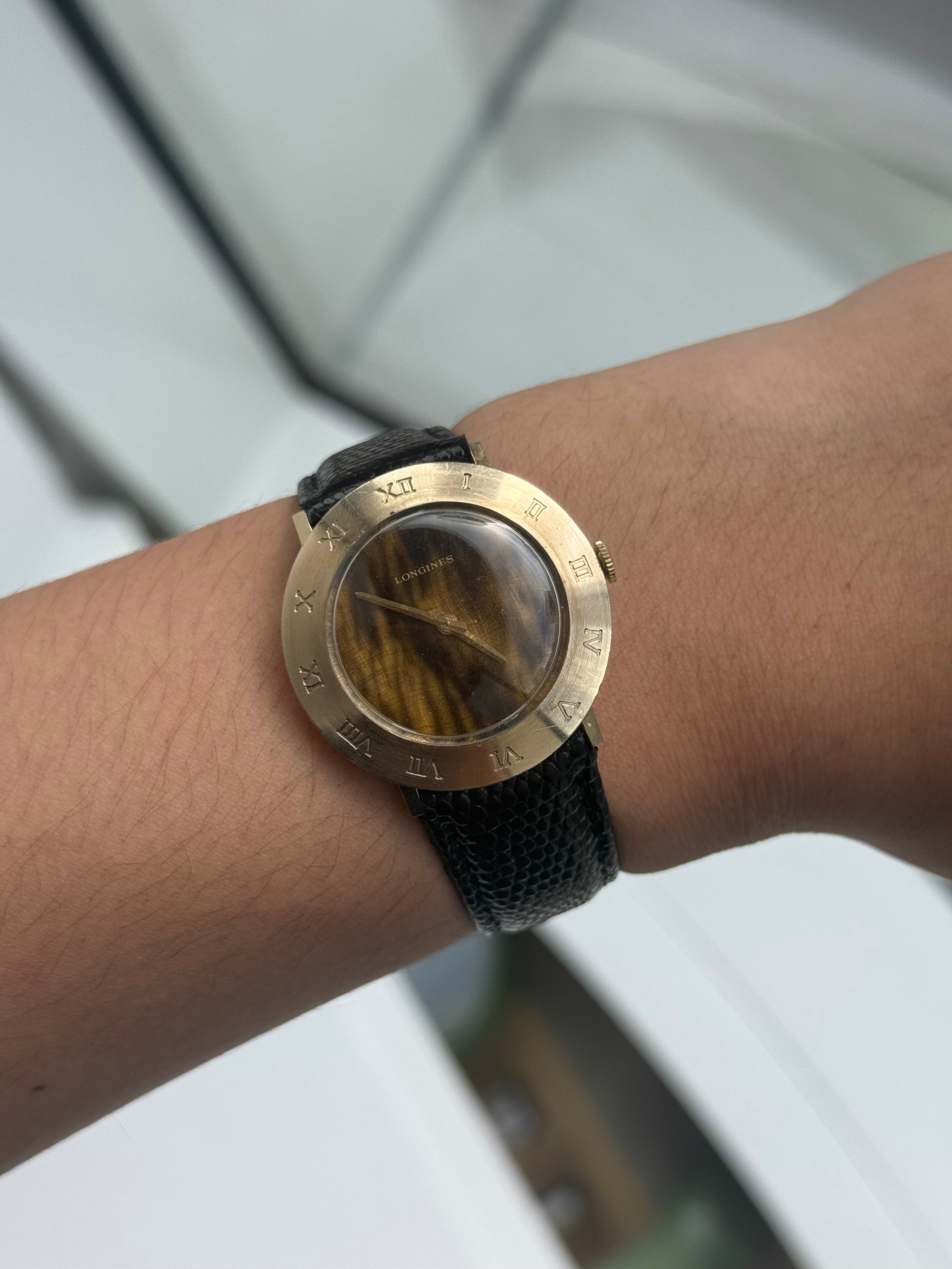 1950s Longines Tiger's Eye