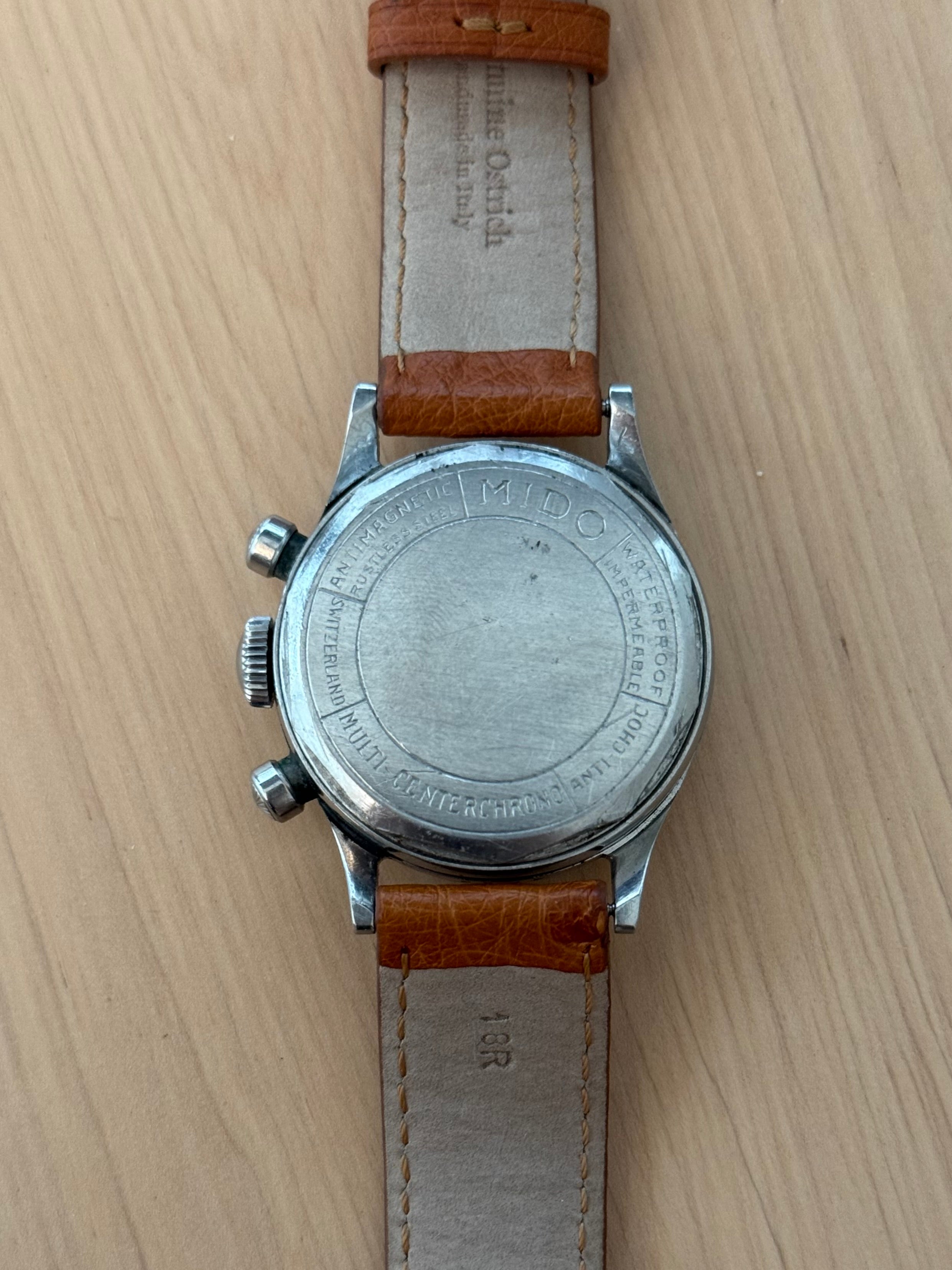 1940s Mido Multi-Centerchrono Copper Dial