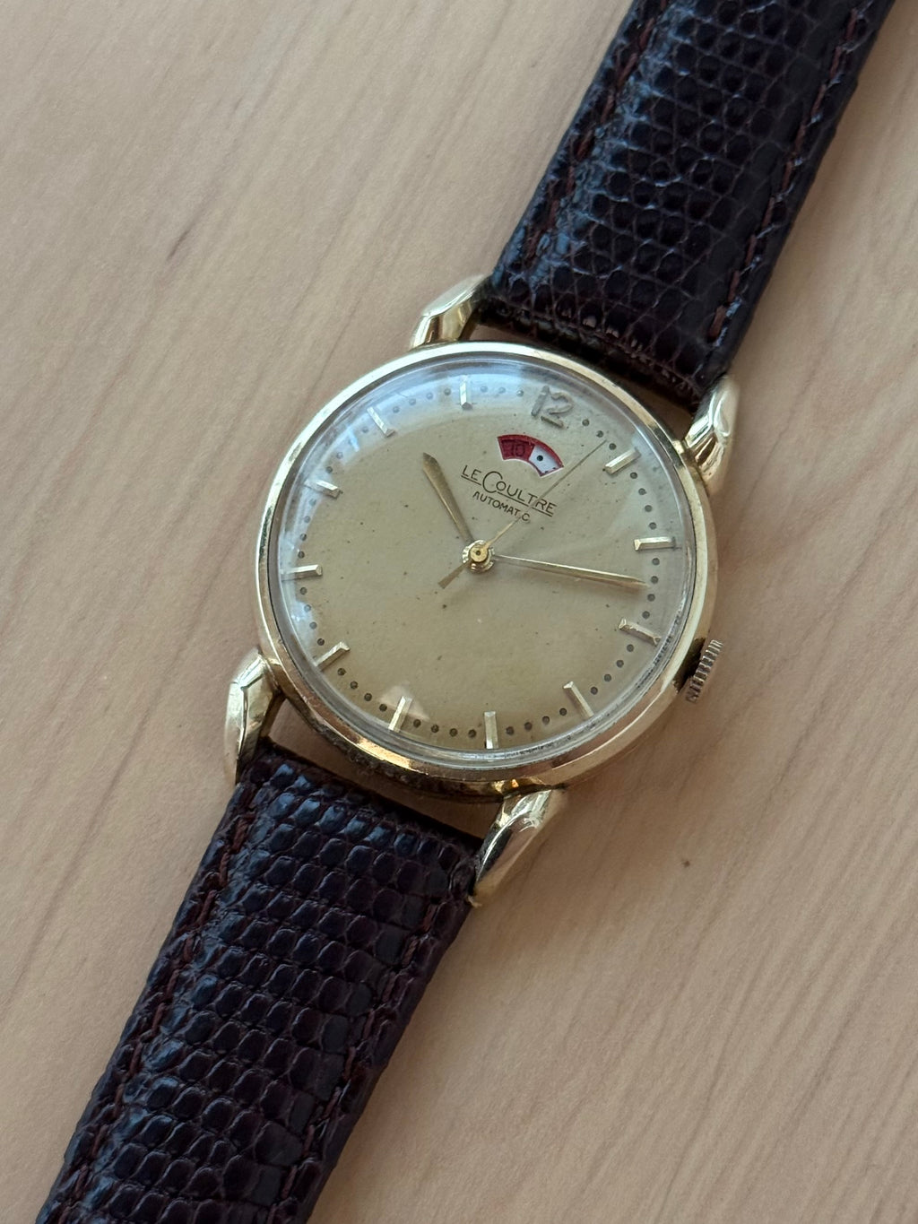 1953 LeCoultre “Powermatic” 14k Gold Case Cal. 481
