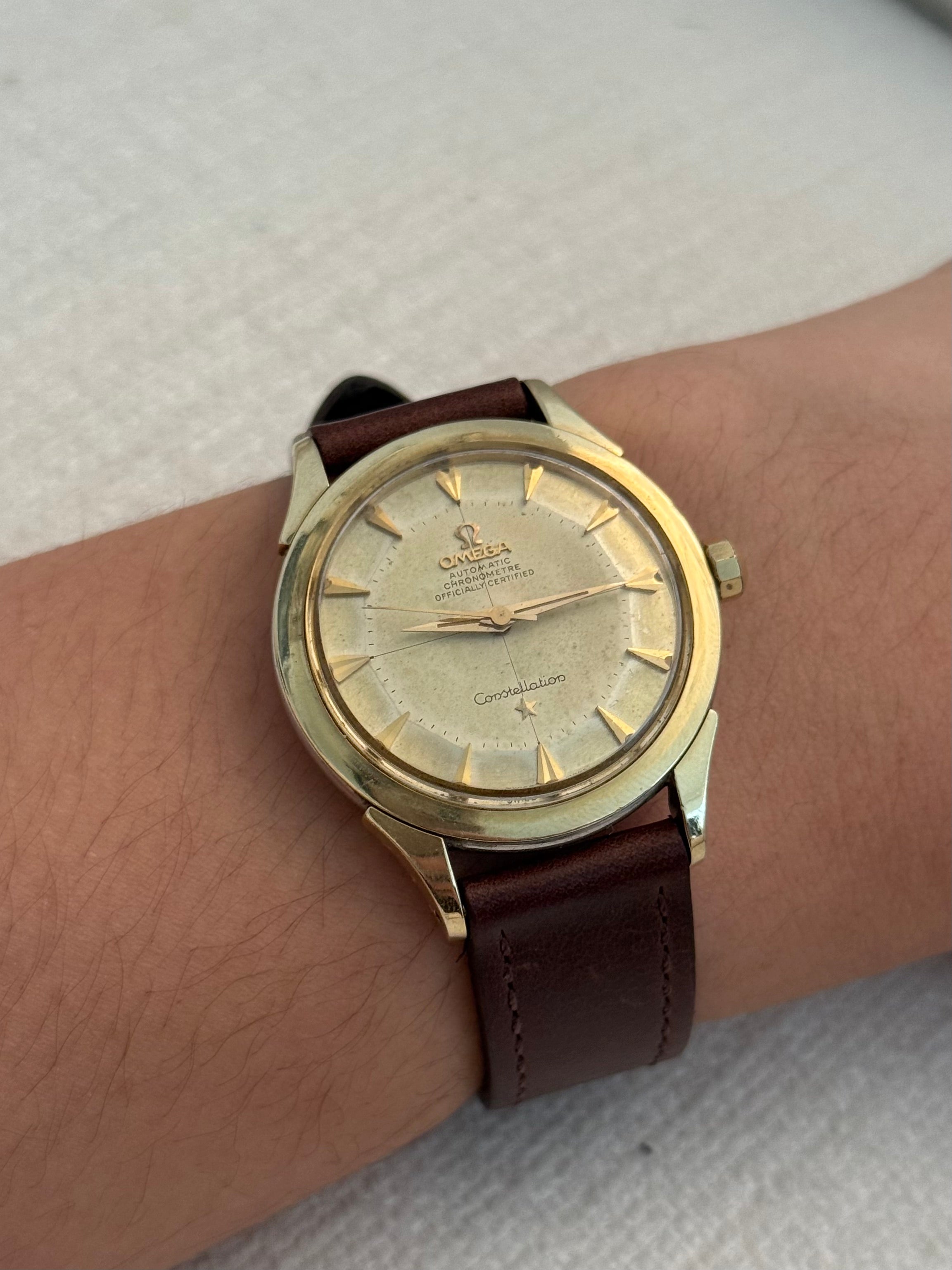 1956 Omega Constellation Ref. 2852 Pie-Pan “Arrowhead”
