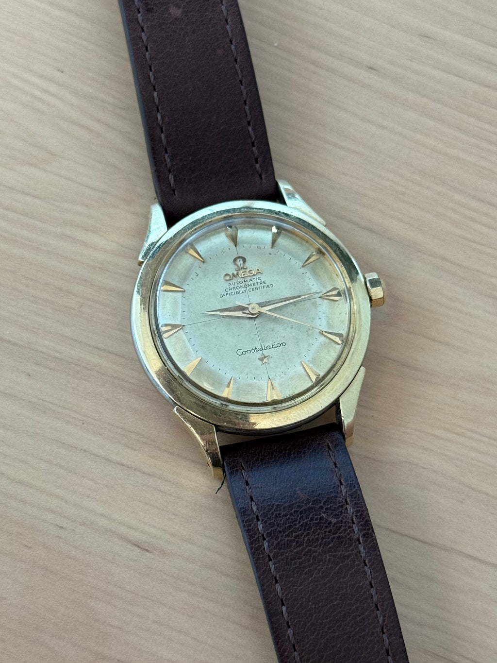 1956 Omega Constellation Ref. 2852 Pie-Pan “Arrowhead”