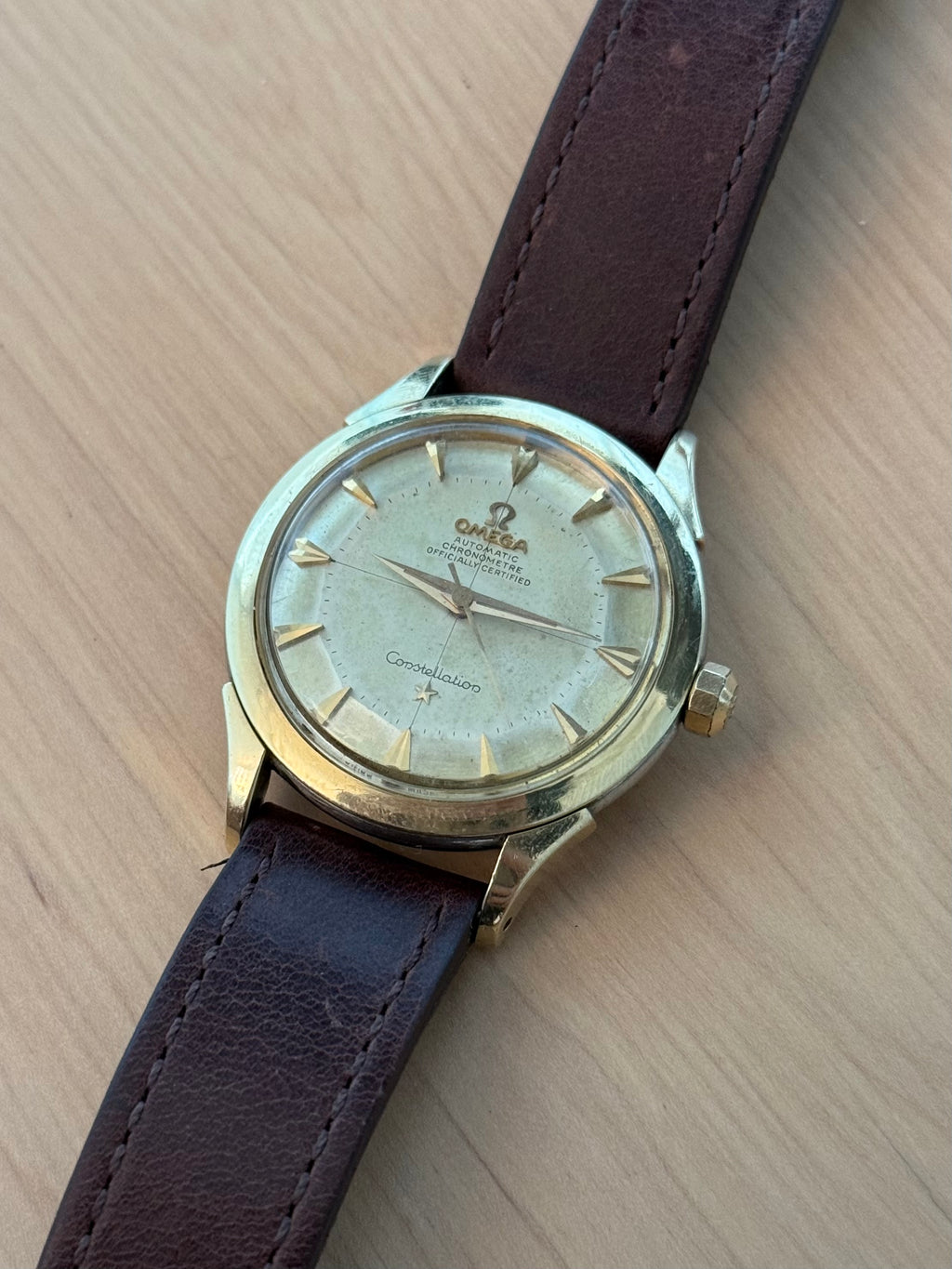 1956 Omega Constellation Ref. 2852 Pie-Pan “Arrowhead”